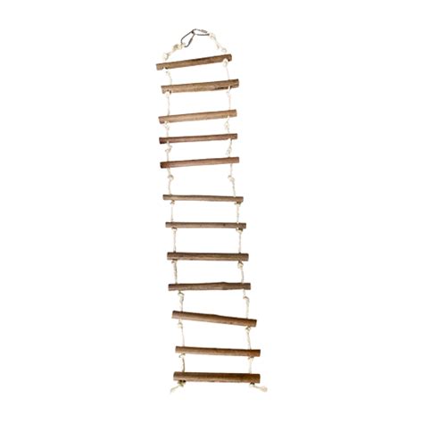 Natural Wood Rope Ladder - Large (HB01482) (12CS)