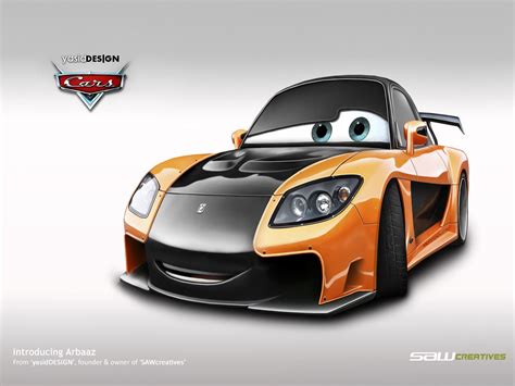 Arbaaz | Disney cars, Disney cars wallpaper, Mazda rx7