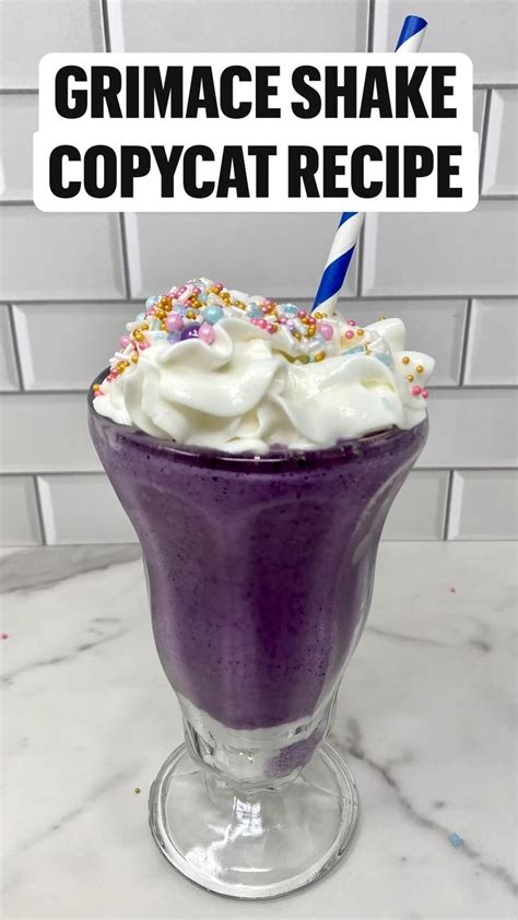 Grimace Shake McDonald’s Copycat Recipe