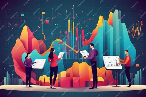 Premium AI Image | Teamwork and data analysis Concept business delineation illustration Big Data ...