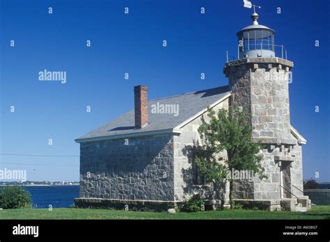 Old Lighthouse Museum in Stonington CT Stock Photo - Alamy