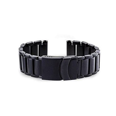 Black Bracelet Steel Band for Luminox 22mm 8400 Series Black Ops Watches | Black bracelets ...