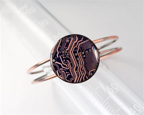 Circuit Board Bracelet Copper Circuit Board Jewelry Computer | Etsy