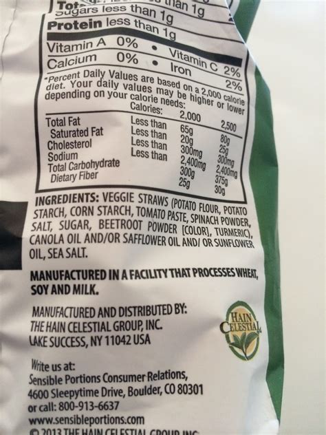 Veggie Straws Veggie Straws - Lightly Salted: Calories, Nutrition Analysis & More | Fooducate