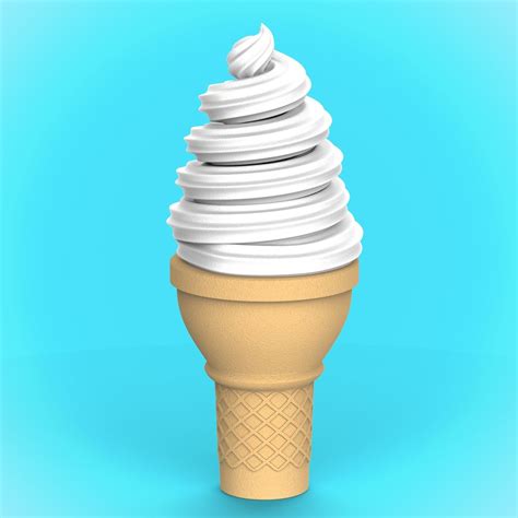 Ice Cream Cone 3D Model