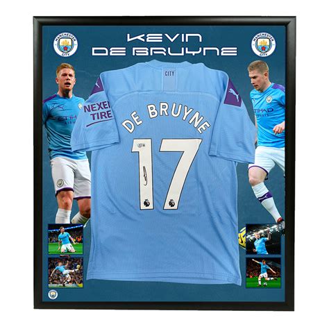 Soccer - Kevin De Bruyne Signed & Framed Manchester City Jersey ...