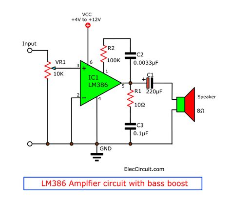 lm386 – Szukaj w Google | Audio amplifier, Amplifier, Circuit