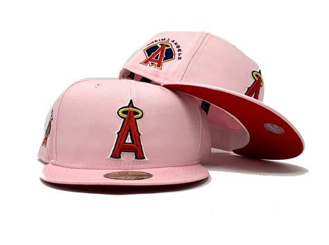 LA Angels MLB Cherry Blossom Pink 59FIFTY Fitted Cap ...