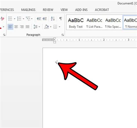 How To Insert A Square Root Symbol In Word | solveyourtech