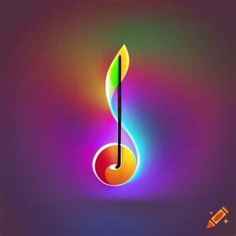 Music logo, colorful on Craiyon