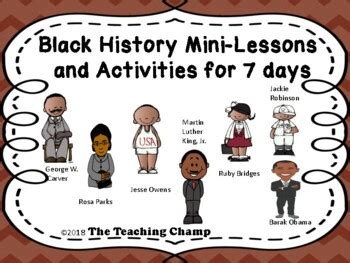 Black History Lesson Plans by The Teaching Champ | TpT