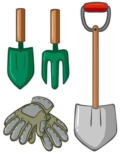 Gardening tools with gloves 418660 Vector Art at Vecteezy