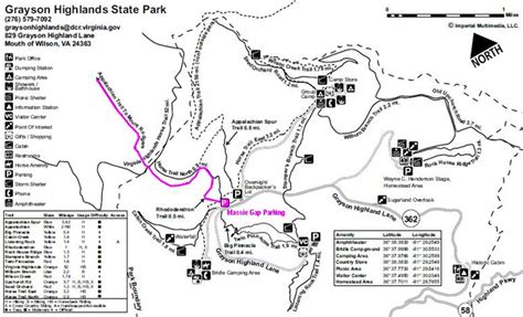 Grayson Highlands State Park Trail Map