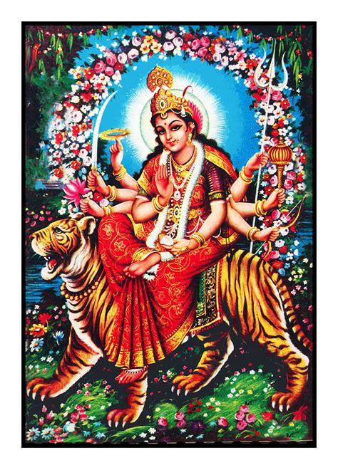 Digital Print Traditional Indian Art Goddess Durga Art - Etsy Singapore