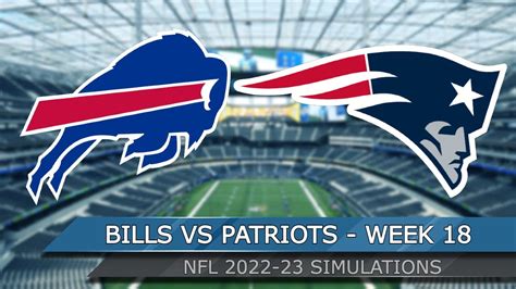 Buffalo Bills vs New England Patriots - NFL Week 18 Full Game Highlights 2023 - Madden 23 Sim ...