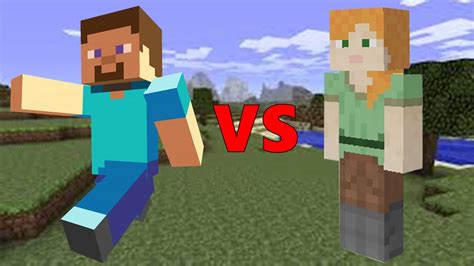 Steve VS Alex - Minecraft - YouTube