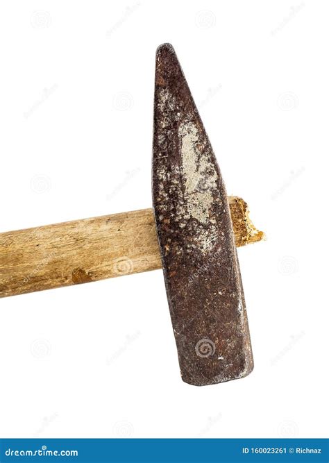 An Old Iron Hammer with a Wooden Handle. Building Tool Stock Image - Image of build, iron: 160023261