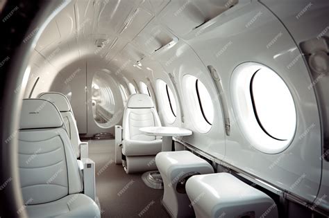 Free Photo | Clean airplane interior