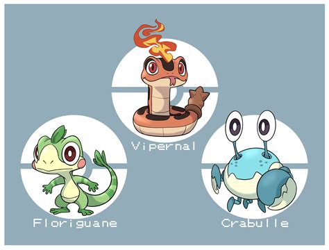 ArtStation - Fakemon - Starters