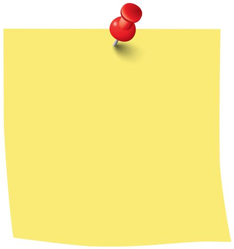 Sticky Note PNG Clip Art Image | Gallery Yopriceville - High-Quality ...