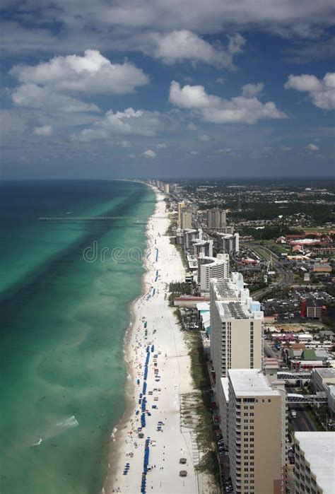 Panama City Beach - Aerial. An aerial view of Panama City Beach ...