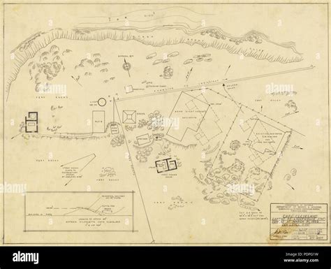 30 Cape Cleveland Lighthouse - Layout of Lighthouse Station, 1952 Stock ...