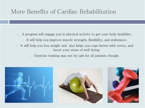 PPT - The Benefits of Cardiac Rehabilitation By: Jenna Kong PowerPoint ...