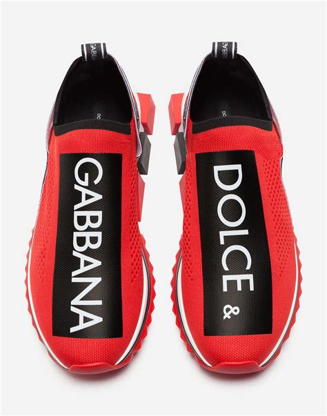 Dolce & Gabbana Synthetic Sorrento Bassa Maglina Tech Knit Sneakers in ...