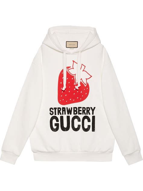 Gucci logo-print Drawstring Hoodie - Farfetch