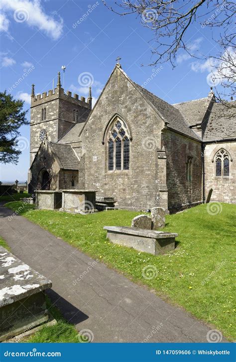 St John the Baptist Church, Old Sodbury Stock Photo - Image of norman ...