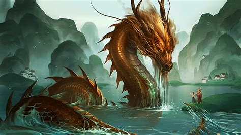 HD wallpaper: dragon, digital art, chinese dragon | Wallpaper Flare