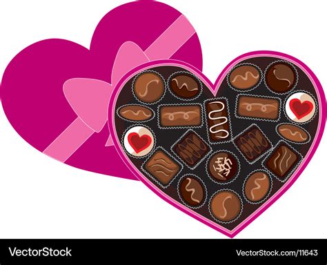 Box chocolates Royalty Free Vector Image - VectorStock