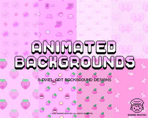8x Animated Pixel Art Backgrounds Bundle Peachy Aesth - vrogue.co