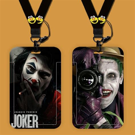 Anime Joker ID Card Holder lanyard ID Card Holder Subway Bus Card Student Card Work Card For ...