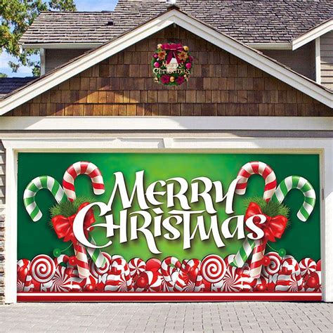 7 X 16 Ft Christmas Garage Door Banner Decoration Extra Large Christmas ...