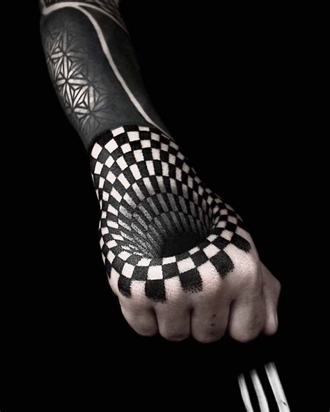 25 Optical Illusion Tattoos That Will Melt Your Brain | Optical illusion tattoo, Geometric ...