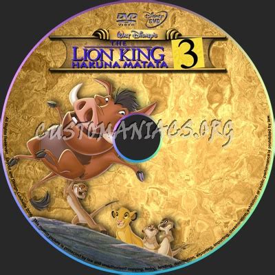 The Lion King 3 dvd label - DVD Covers & Labels by Customaniacs, id: 9509 free download highres ...