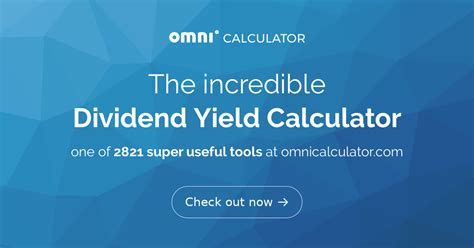 Dividend Yield Calculator and Formula