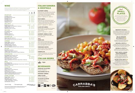 Carrabba's Italian Grill menu in Merritt Island, Florida