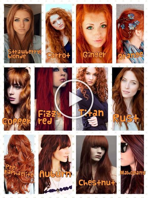 Shades Of Red Color For Hair