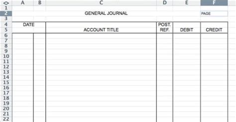 Accounting Journal Template — excelxo.com