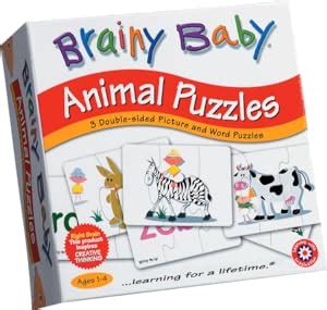 Amazon.com: Brainy Baby Animal Puzzles: Toys & Games