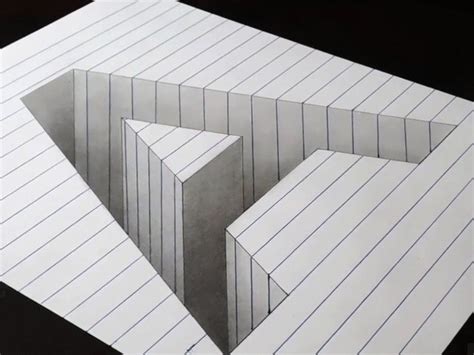 This simple drawing of the letter 'A' turns into a surprisingly mind-bending optical illusion ...