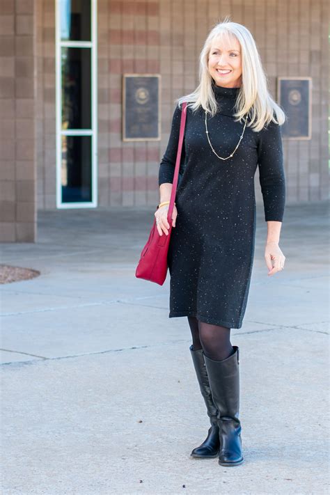 2018.11.29 - Donegal Sweater Dress with Riding Boots | Outfit ideen ...