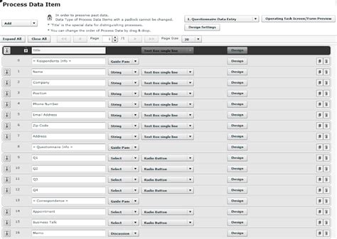 Workflow Sample: Take Advantage of the Exhibition Questionnaire