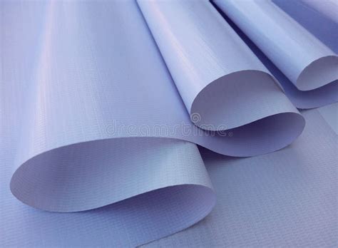 Corrugated Sheet of White Vinyl Fabric Stock Image - Image of shiny, curve: 190475305