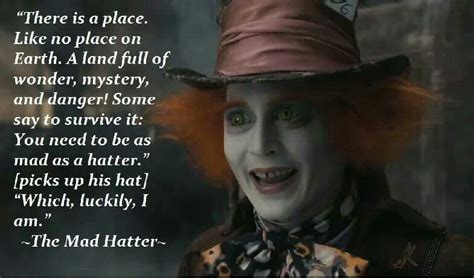 Johnny Depp Alice In Wonderland Mad Hatter Quotes - ShortQuotes.cc