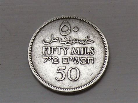 Silver 1927 Palestine 50 Mils Coin | Etsy | Palestine, Coins, Historical coins