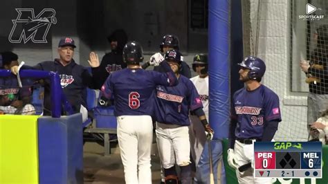 Melbourne Aces with 3 Home Runs in the Game vs. Perth Heat - YouTube