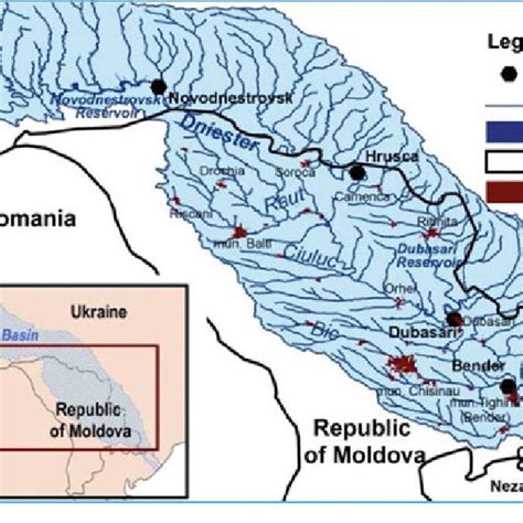 1 Middle and lower part of the Dniester River Basin | Download ...